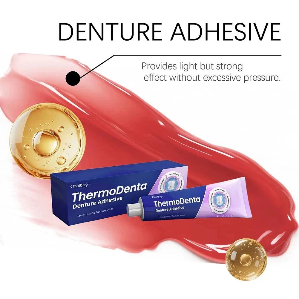 Denture Adhesive Strong Hold Zinc-Free 40g - Reliable Denture Fixative