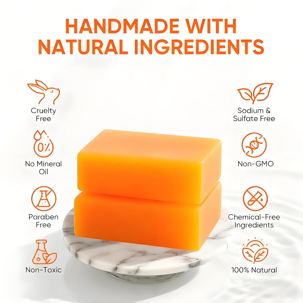 Persimmon Deodorant Soap Bar for Body Odor Control - Natural & Organic, 2-Pack