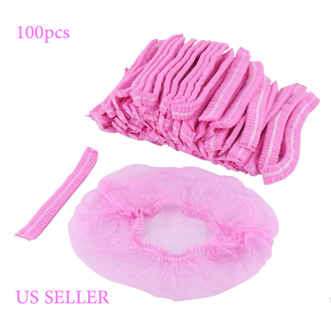 Disposable Hair Net Bouffant Cap – 100 Pcs Non-Woven Food & Medical Use