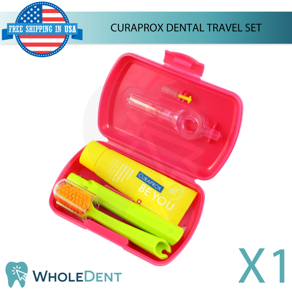 Travel Oral Hygiene Kit with Toothbrush and Interdental Brushes - Compact & Refillable