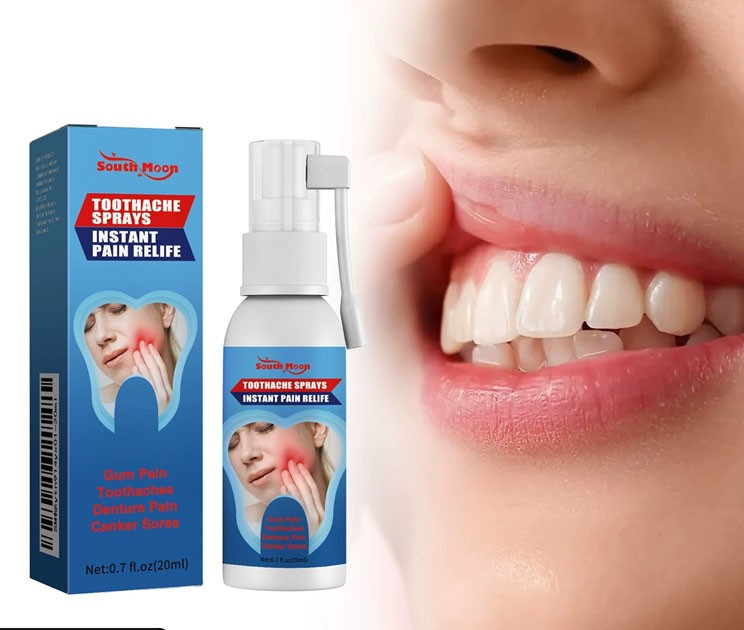 Herbal Toothache Spray - Instant Pain Relief for Sensitive Teeth and Gums