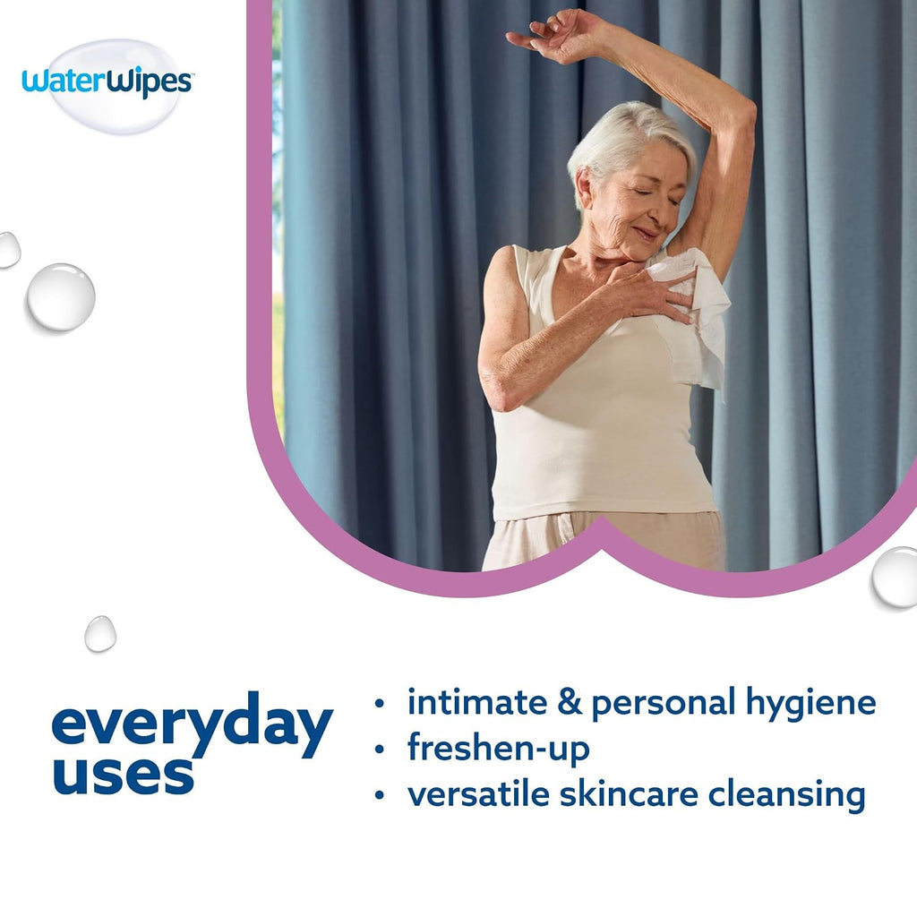 WaterWipes Sensitive Whole Body Cleansing Wipes - XL, Fragrance-Free, 90 Count