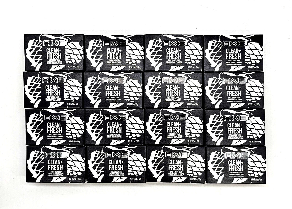 Axe Clean & Fresh Face and Body Bar Soap 48 Pack 3.5oz Bars