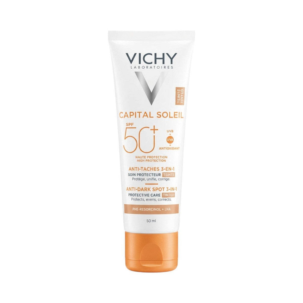 Vichy Capital Soleil SPF 50 Tinted Sun Protection with Dark Spot Care – 50ml