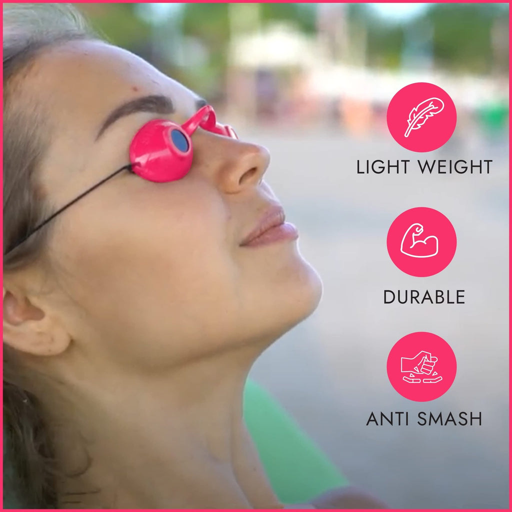 UV Eye Protection Goggles for Tanning Beds - FDA Compliant UV Blocker