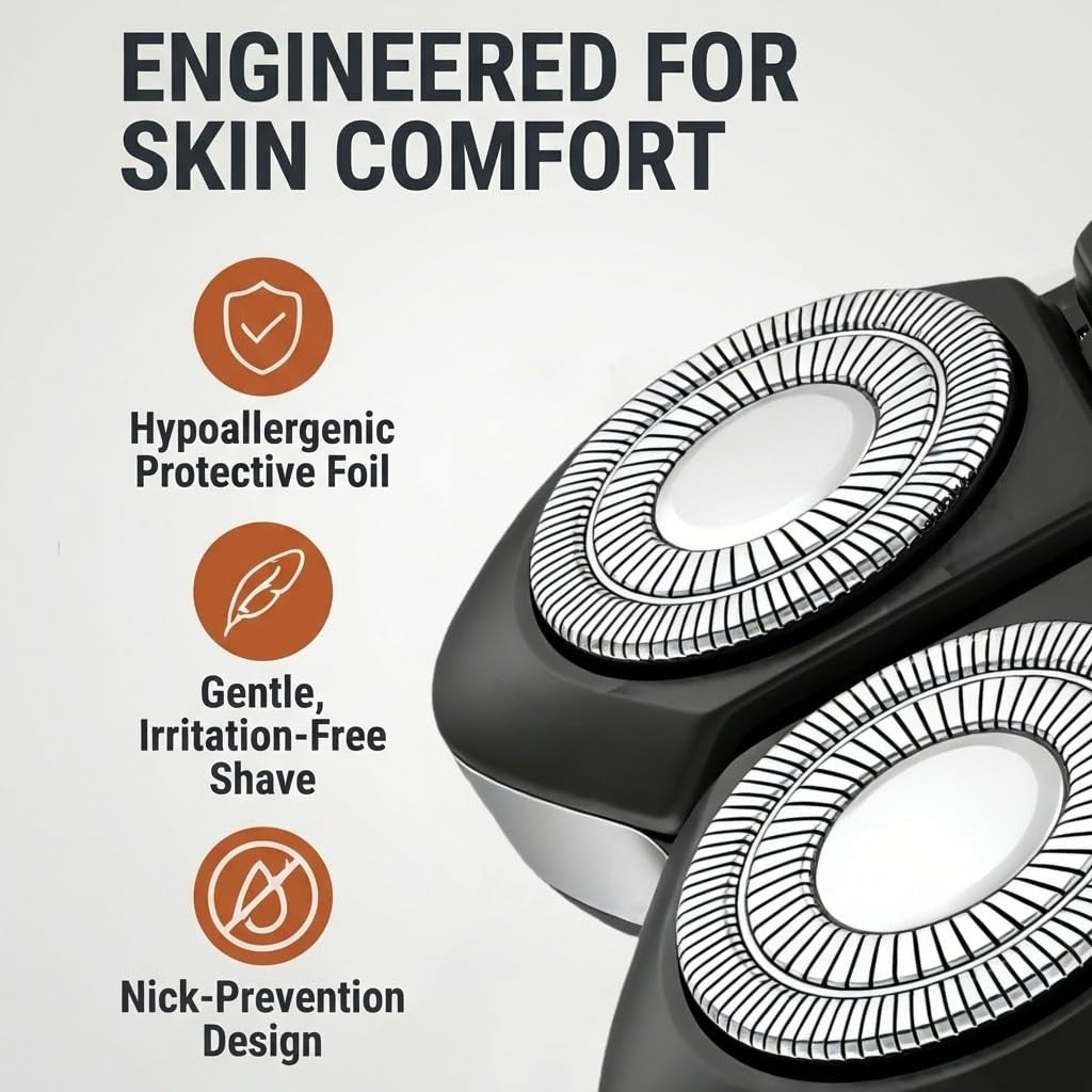 Precision Replacement Blades for Freebird Pro - Black, 4 Pack