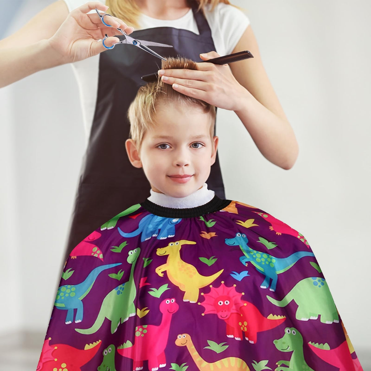 Kids Hair Cutting Cape 2 Pack - Waterproof Salon Aprons for Children