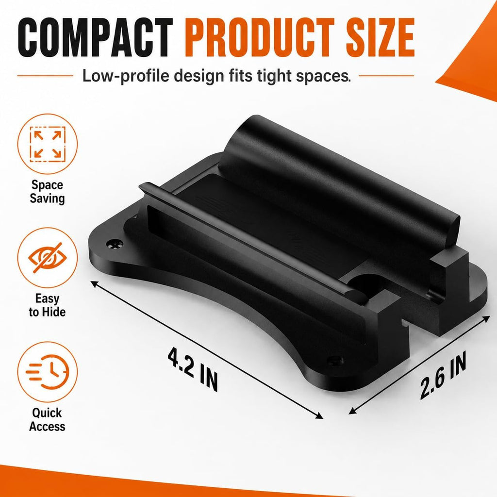 Magnetic Gun Mount Holder 55lbs Concealed Car Wall & Desk Magnet Holster