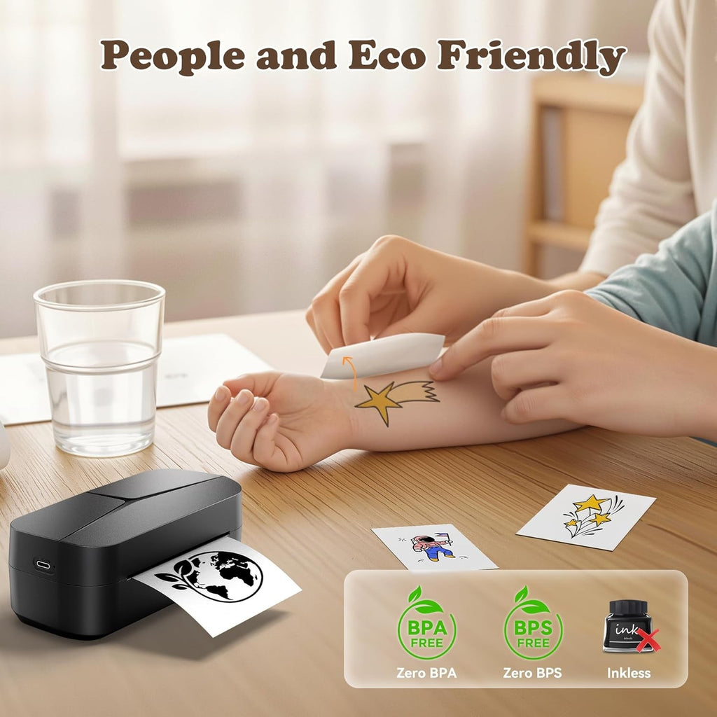 Phomemo TK32 Tattoo Stencil Printer – Portable Bluetooth Thermal Printer for Temporary Body Art