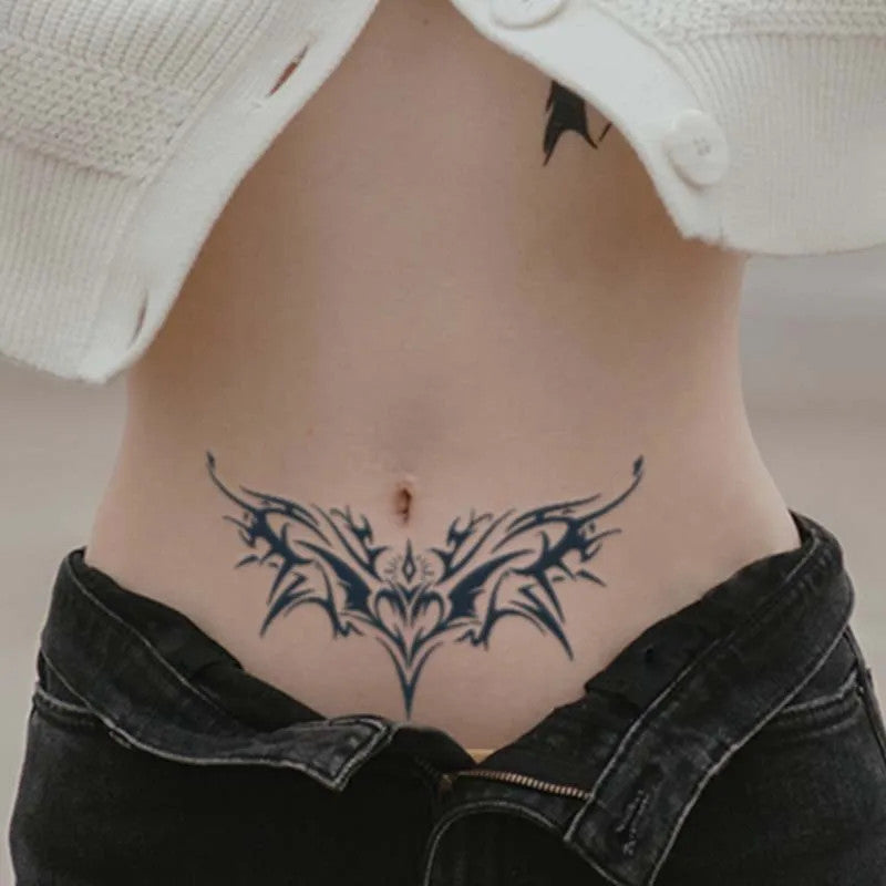Tattoo Cover-Up/Stencil: Waterproof Lasting 1–2 Weeks Non-Reflective Thorn Cyan