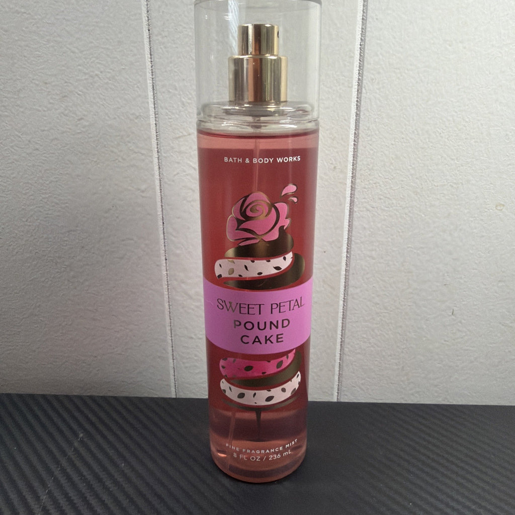 Sweet Petal Pound Cake Body Mist Spray 8 oz - Fine Fragrance for Women