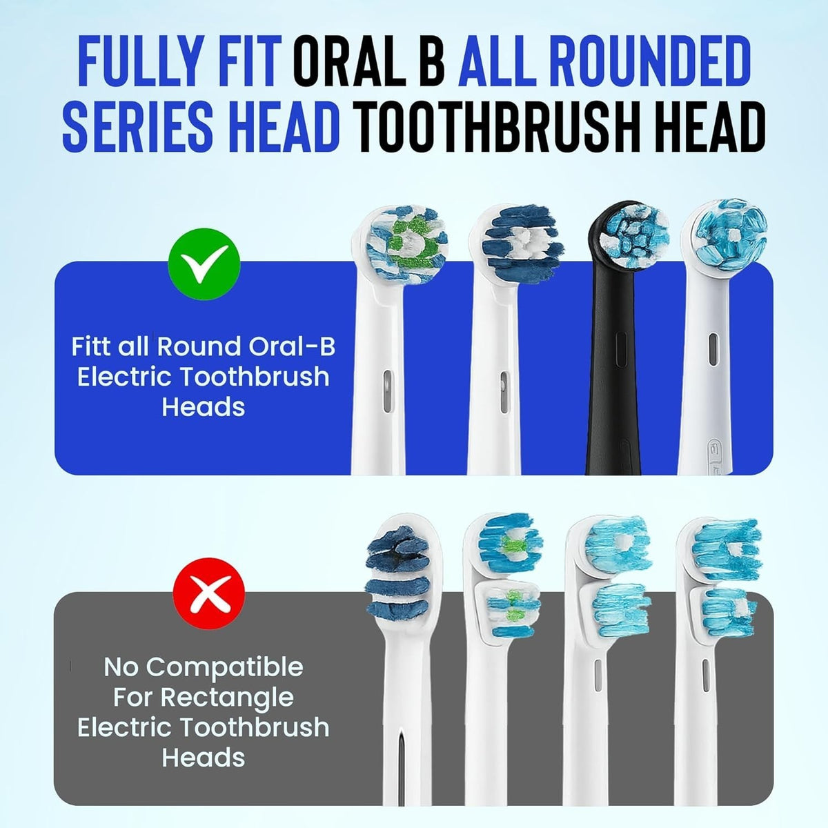6-Pack Toothbrush Covers for Oral-B iO Electric Toothbrush Heads - Travel & Hygiene