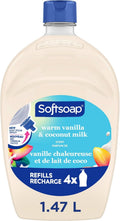 Liquid Hand Soap Refill 50 oz Warm Vanilla Coconut Milk Moisturizing