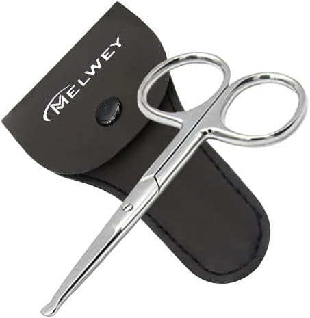 Nose and Beard Scissors 3.7-Inch Safety Rounded Tip Grooming Shears