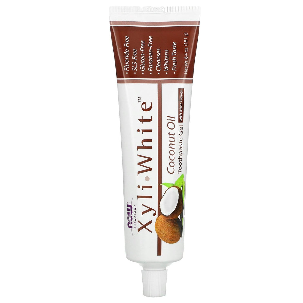 Fluoride-Free Toothpaste Gel with Xylitol 6.4oz Natural Fresh Flavor Vegan