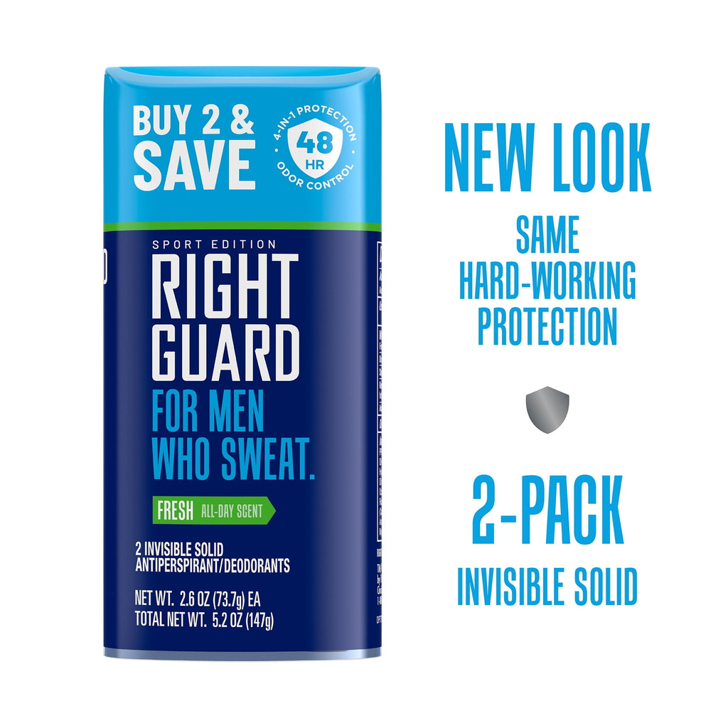 Men's Invisible Solid Antiperspirant Deodorant - Fresh Scent, 2.6 oz