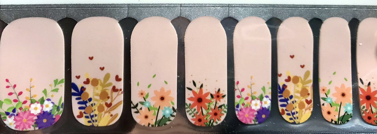 Color Nail Polish Strips 16 Count - Easy Nail Art & Manicure Set