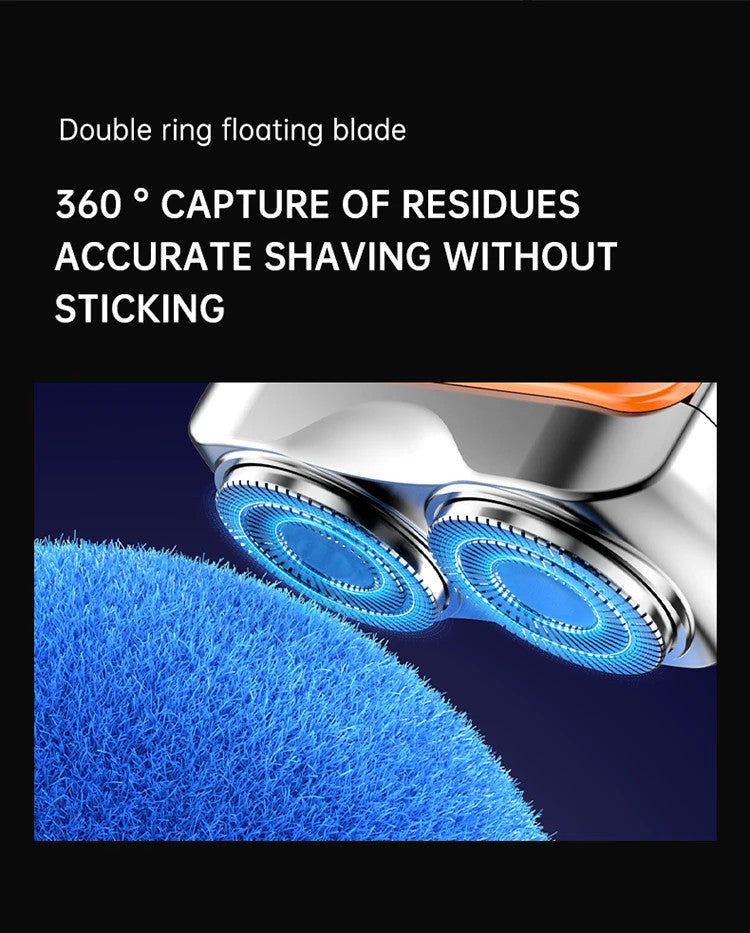 Mini Electric Smart Shaver - Rechargeable Dual Blade Razor for Men and Women