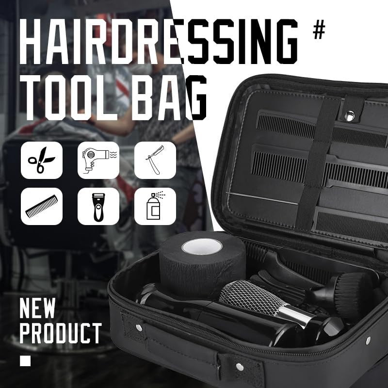 17-Piece Professional Hair Cutting Kit with Shears, Thinning Scissors, Combs & Cape