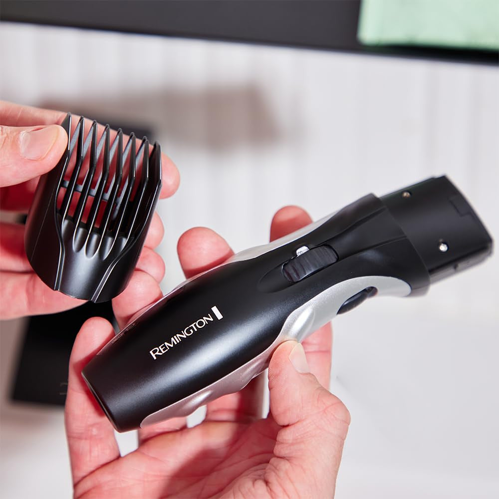 Cordless Beard Trimmer with 9 Length Settings & Pop-Up Grooming Blade