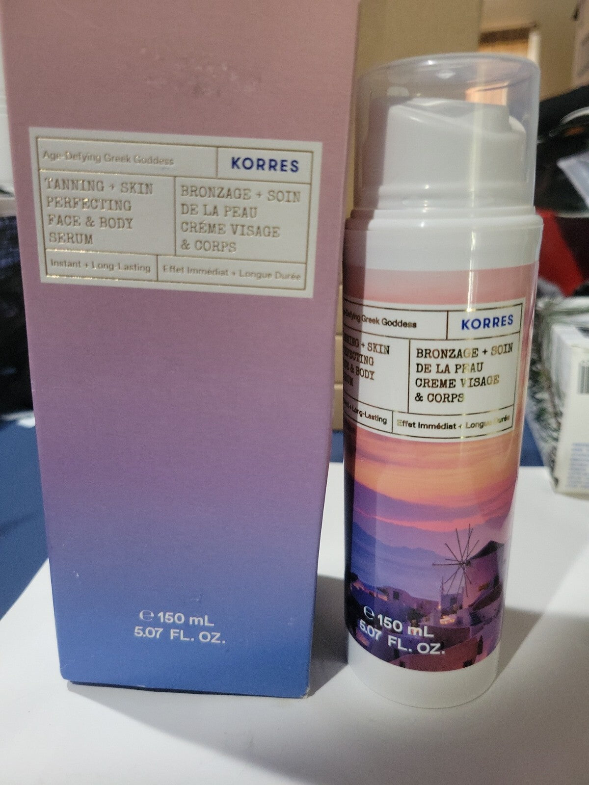 Korres Tanning and Skin Perfecting Face & Body Serum 150ml Sealed