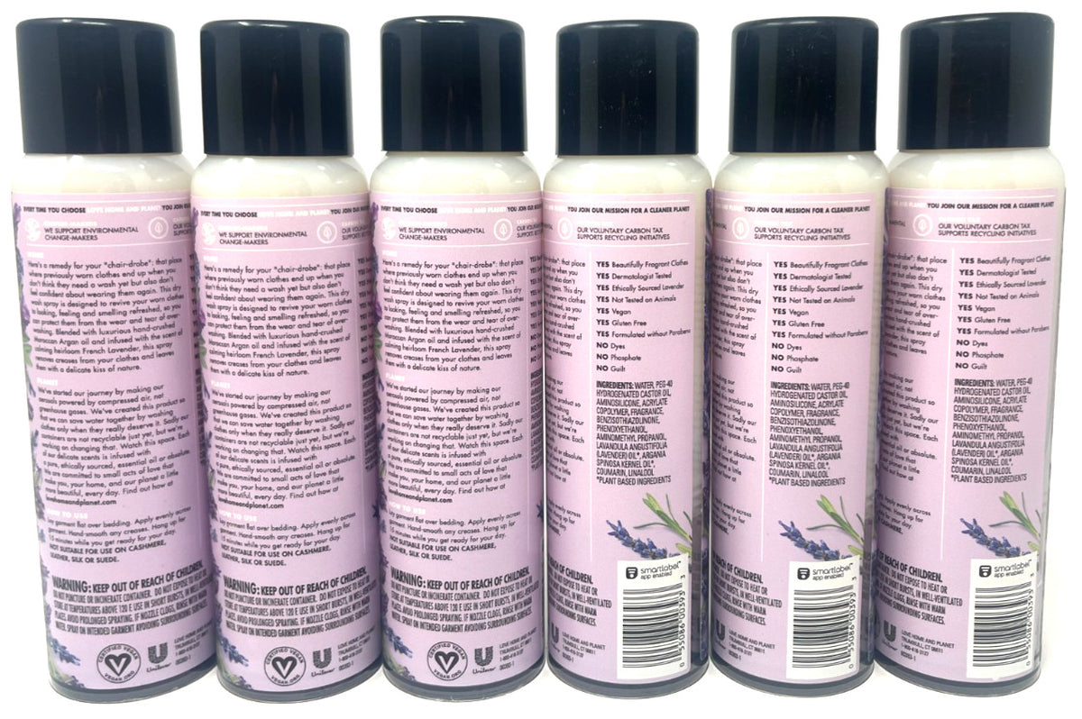 Re-Wear Dry Wash Spray - 6 Pack, 6.76 fl oz, Fresh Scent