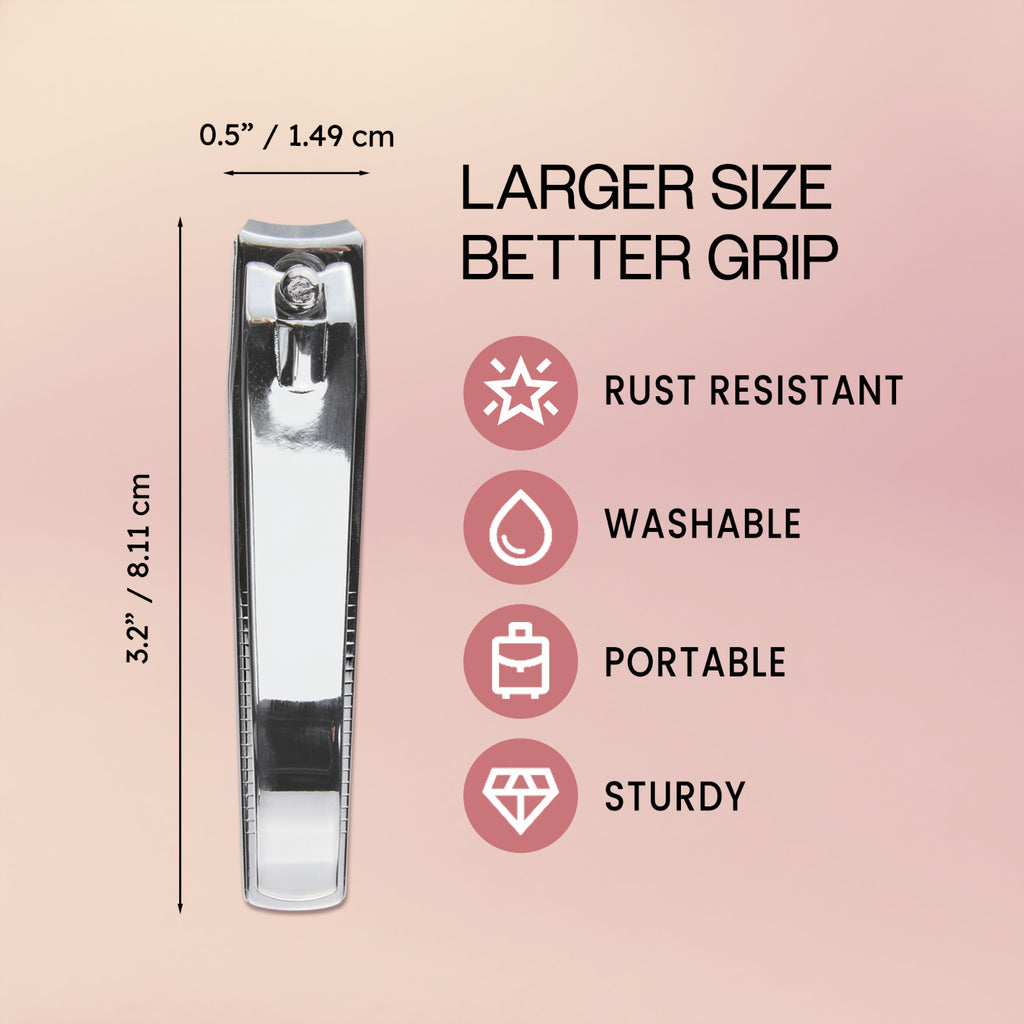 11-Piece Stainless Steel Toe Nail Clippers Set with Curved Edges - Professional Grooming Tools