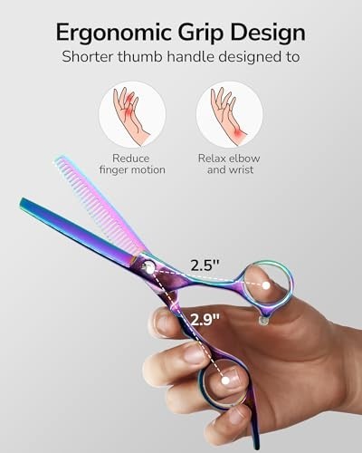 Professional 6.5 Inch Hair Cutting Scissors Kit with Razor Edge Blades