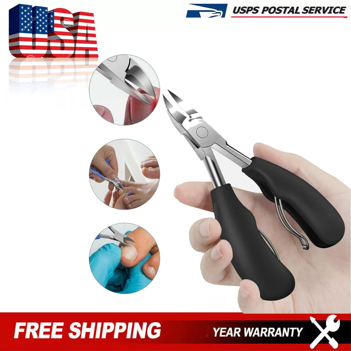 Heavy Duty Toenail Clippers for Seniors Thick & Ingrown Nails