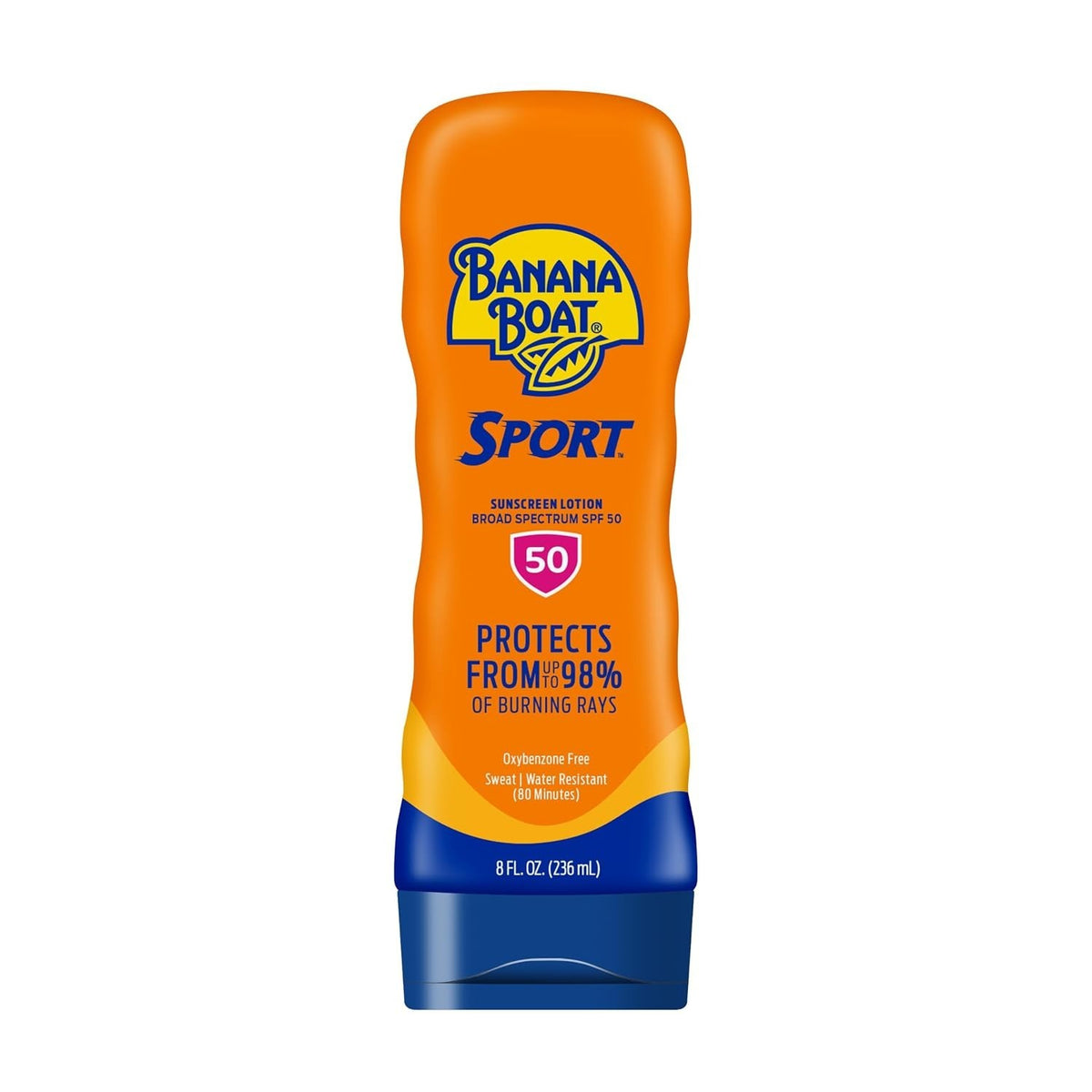 Sport SPF 50 Sunscreen Lotion 8 Fl Oz Water & Sweat Resistant Sunblock