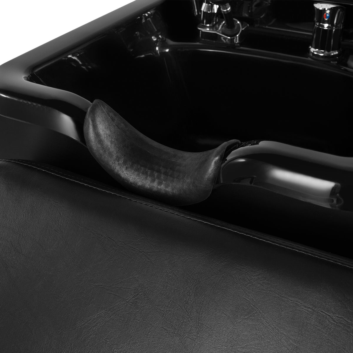 Salon Shampoo Station & Reclining Barber Chair Set - Professional Beauty Equipment