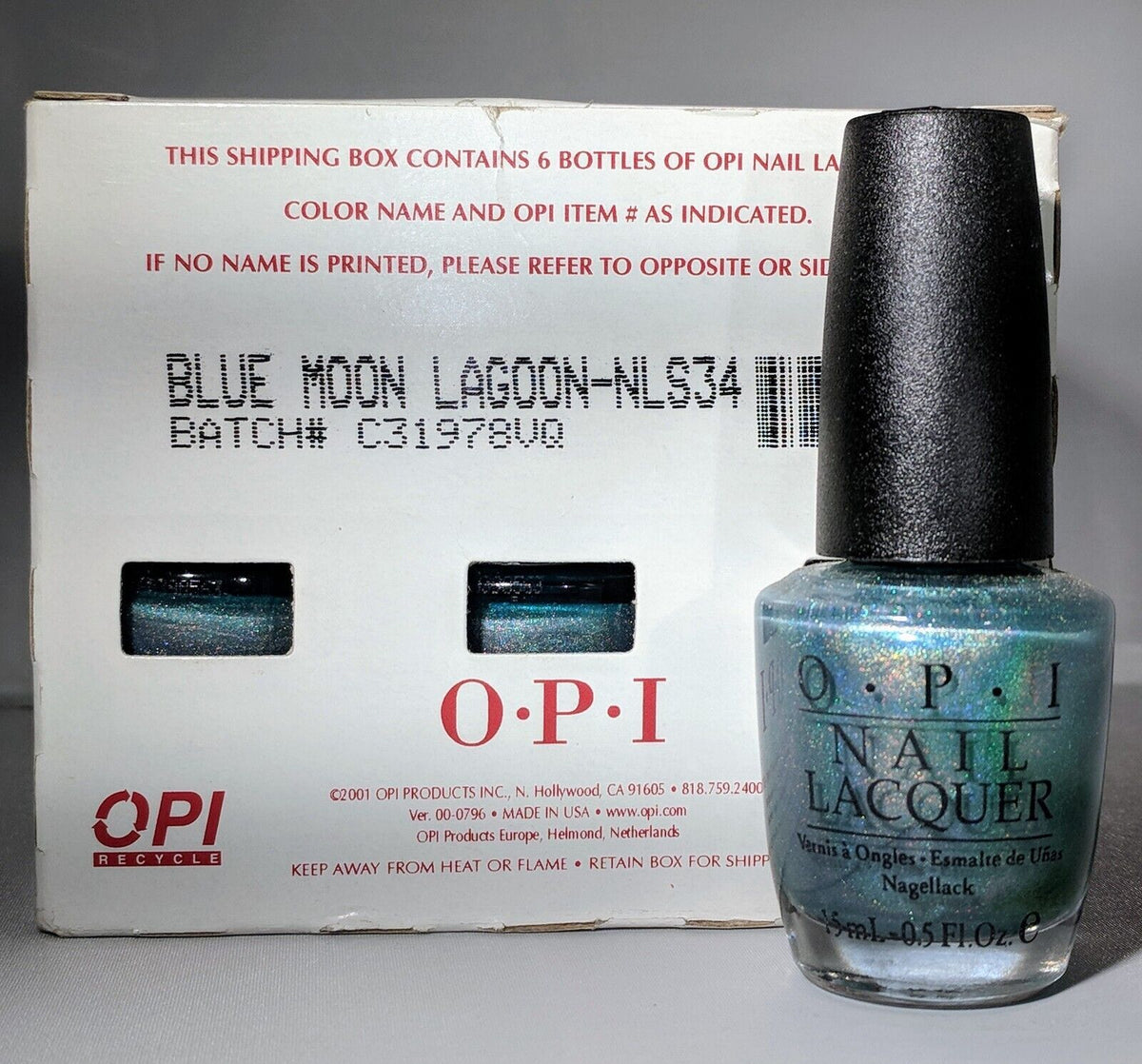 Nail Polish Lacquer - Blue Moon Lagoon - Long-Lasting, Professional Quality