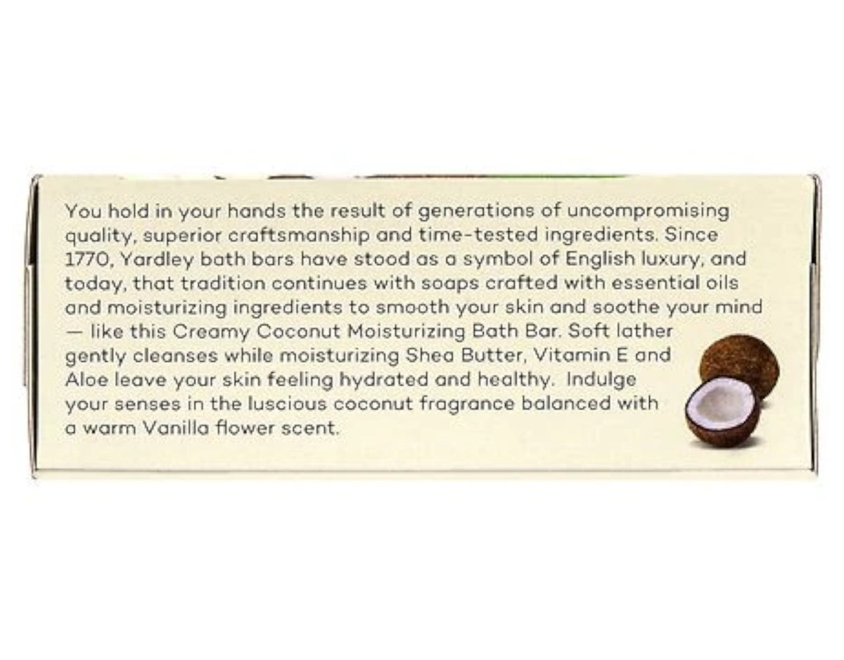 Moisturizing Bath Bar Creamy Coconut - Pack of 2, Enriched with Shea & Aloe