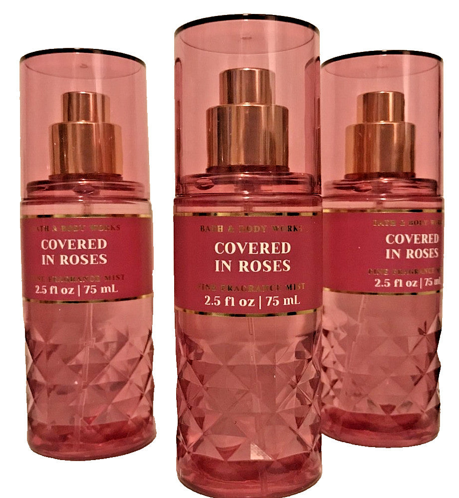 Covered in Roses Fragrance Mist Spray - Travel Size Body Spray 2.5 Oz