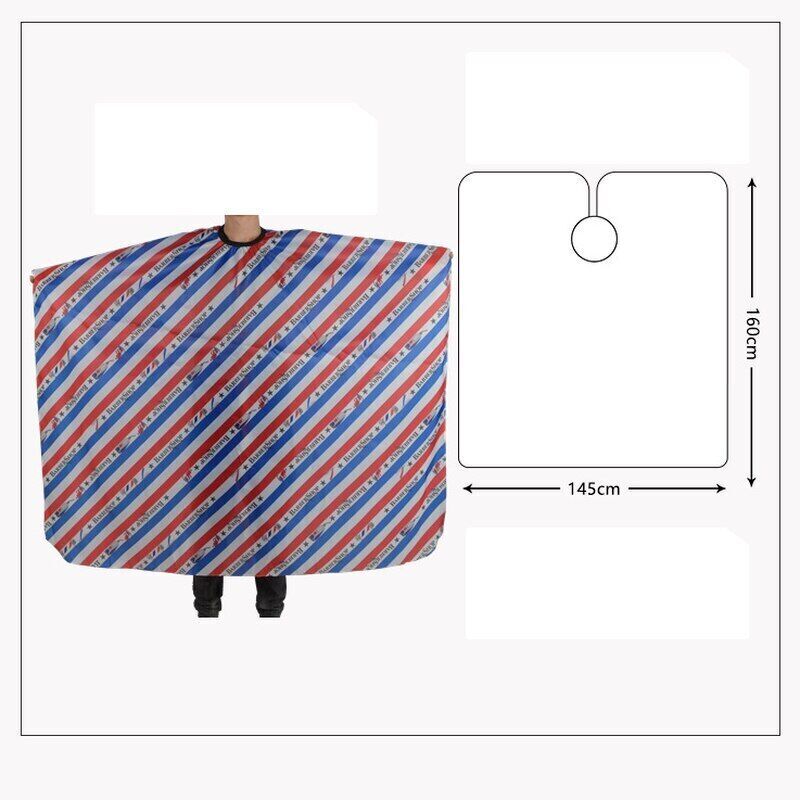 Adult Hair Cutting Cape with Transparent Window and Adjustable Clips - Salon Barber Gown