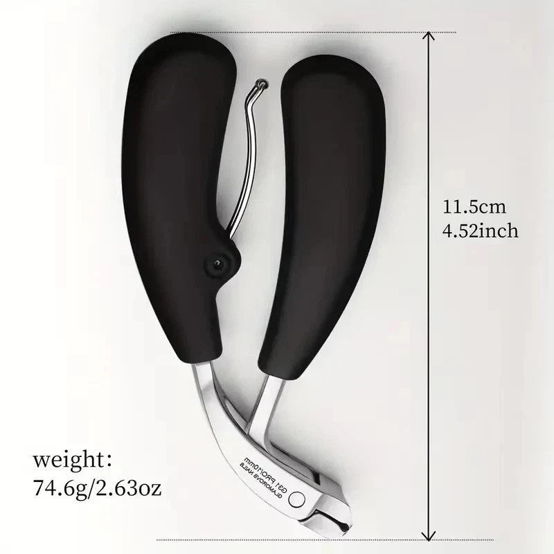 Heavy Duty Stainless Steel Toenail Clippers for Thick Nails - Professional-Grade