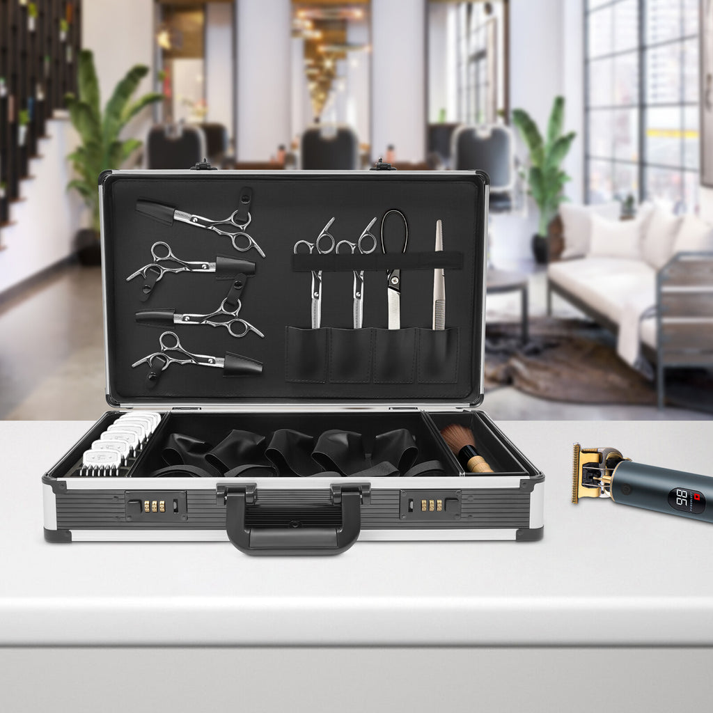 Professional Barber Travel Carrying Case Organizer for Clippers & Styling Tools