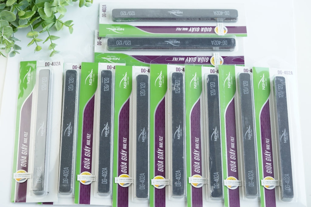 120-Grit Double-Sided Nail Files Set – 60 Count Professional Nail Care Tools