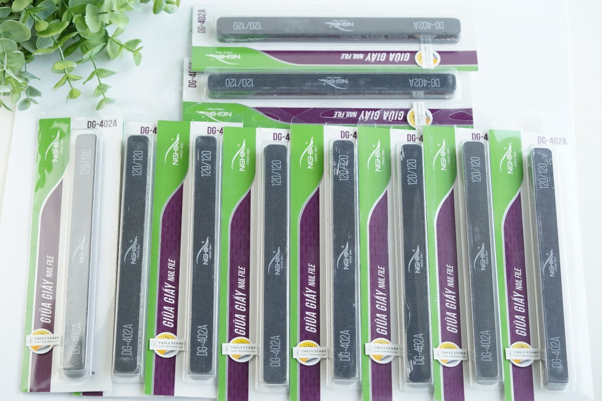 120-Grit Double-Sided Nail Files Set – 60 Count Professional Nail Care Tools