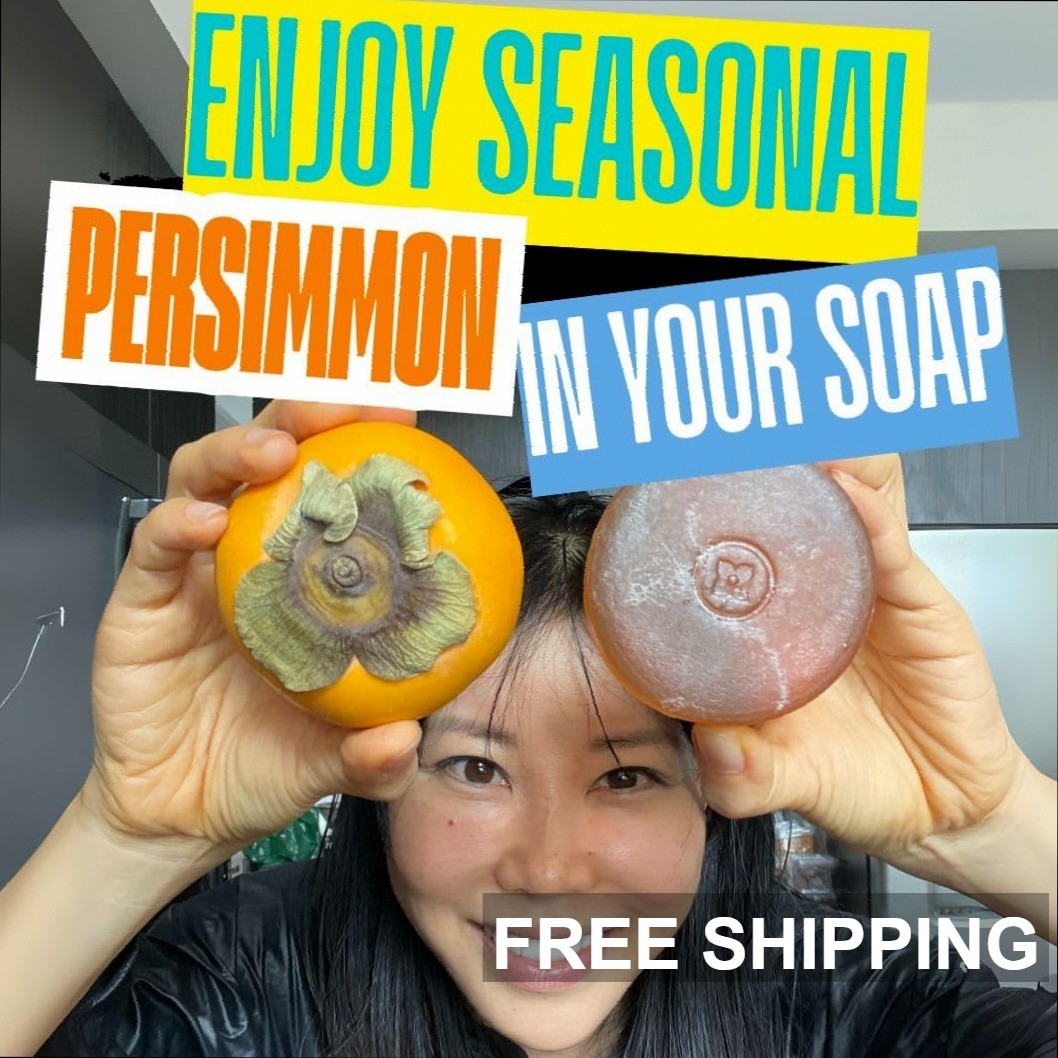 Japanese Persimmon & Green Tea Deodorant Soap 100g for Odor Control