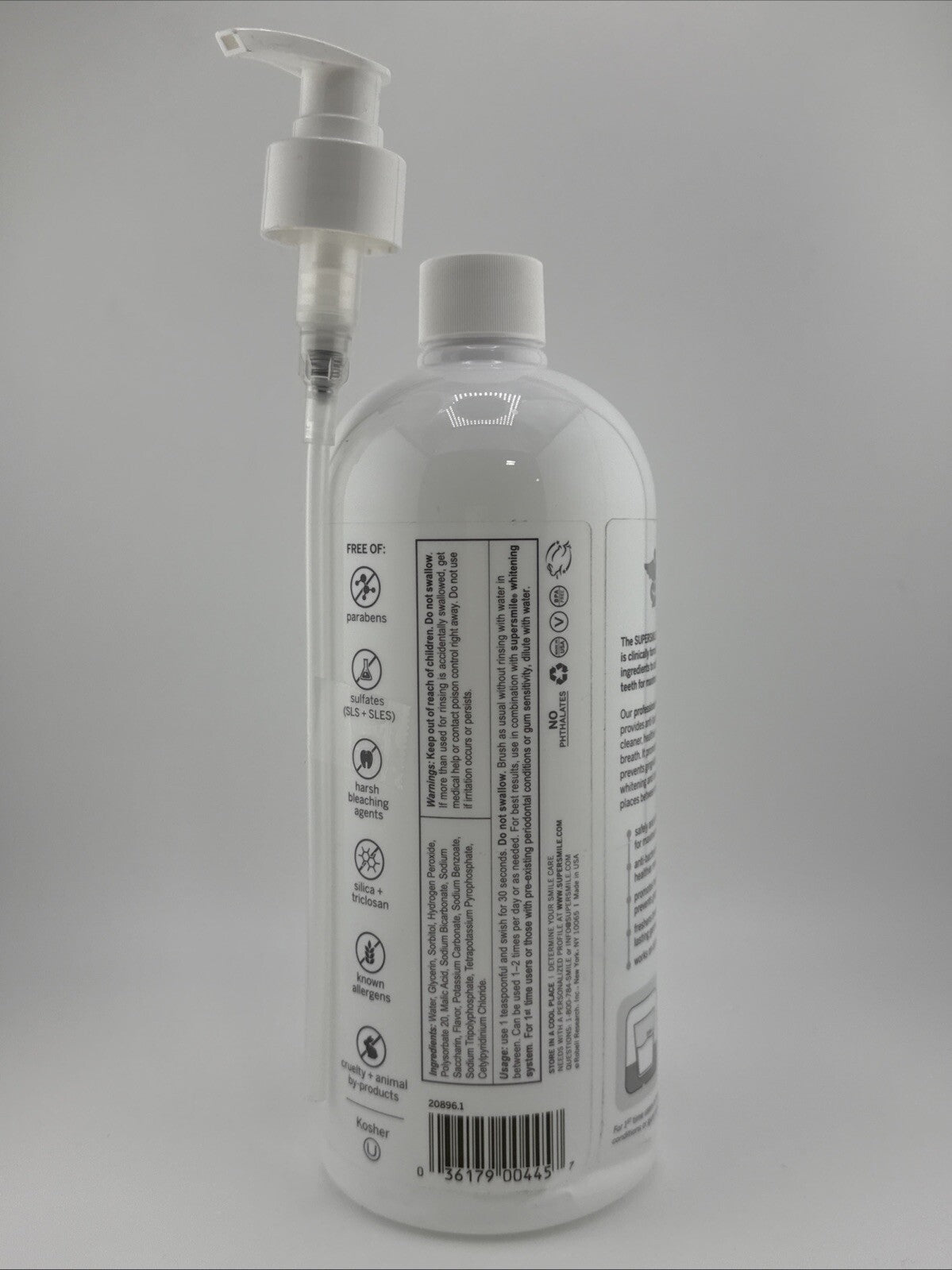 Supersmile Professional Whitening Pre-Rinse 32 oz Sealed & Pump