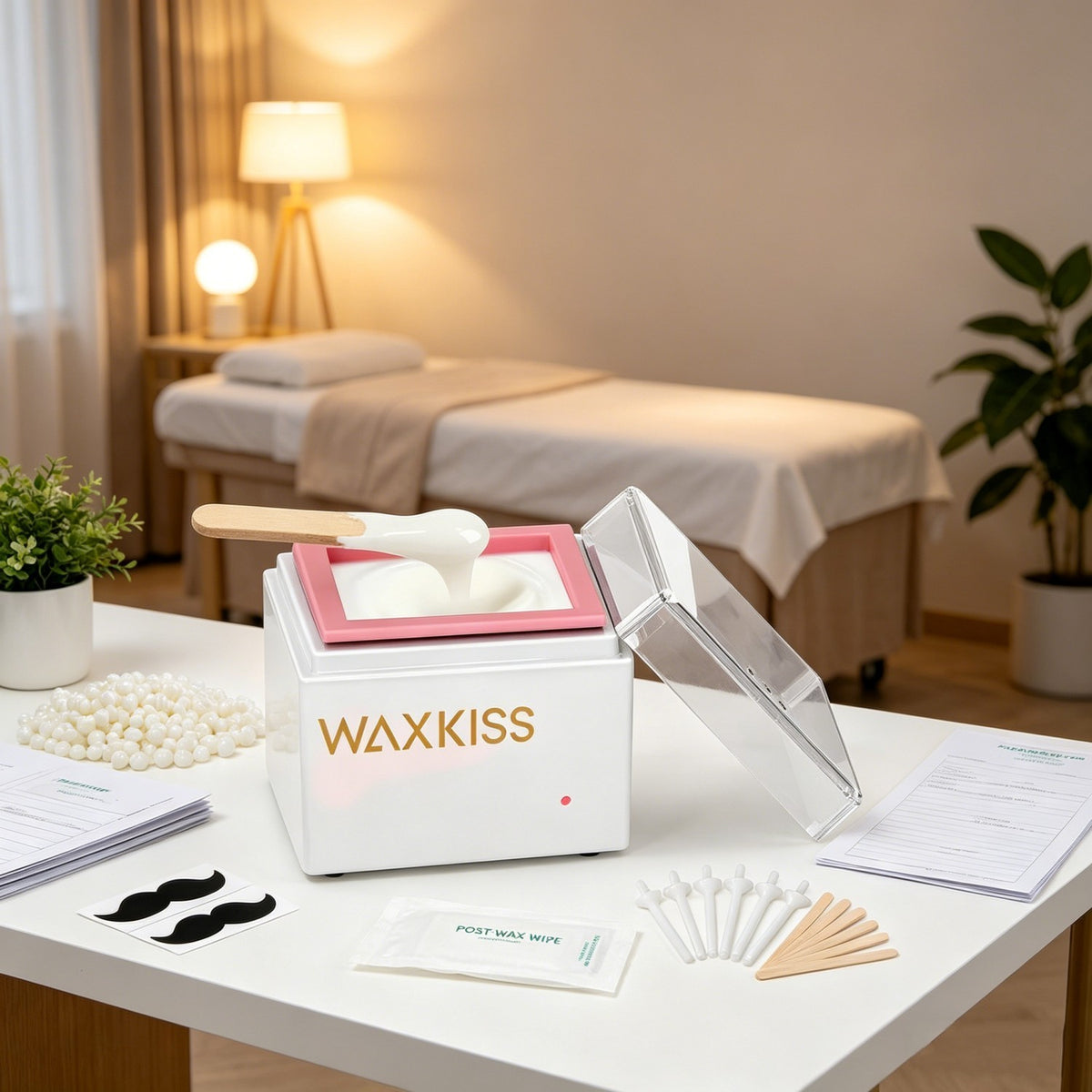 Waxing Kit Wax Heater Warmer with Wax Beans & Accessories for Hair Removal