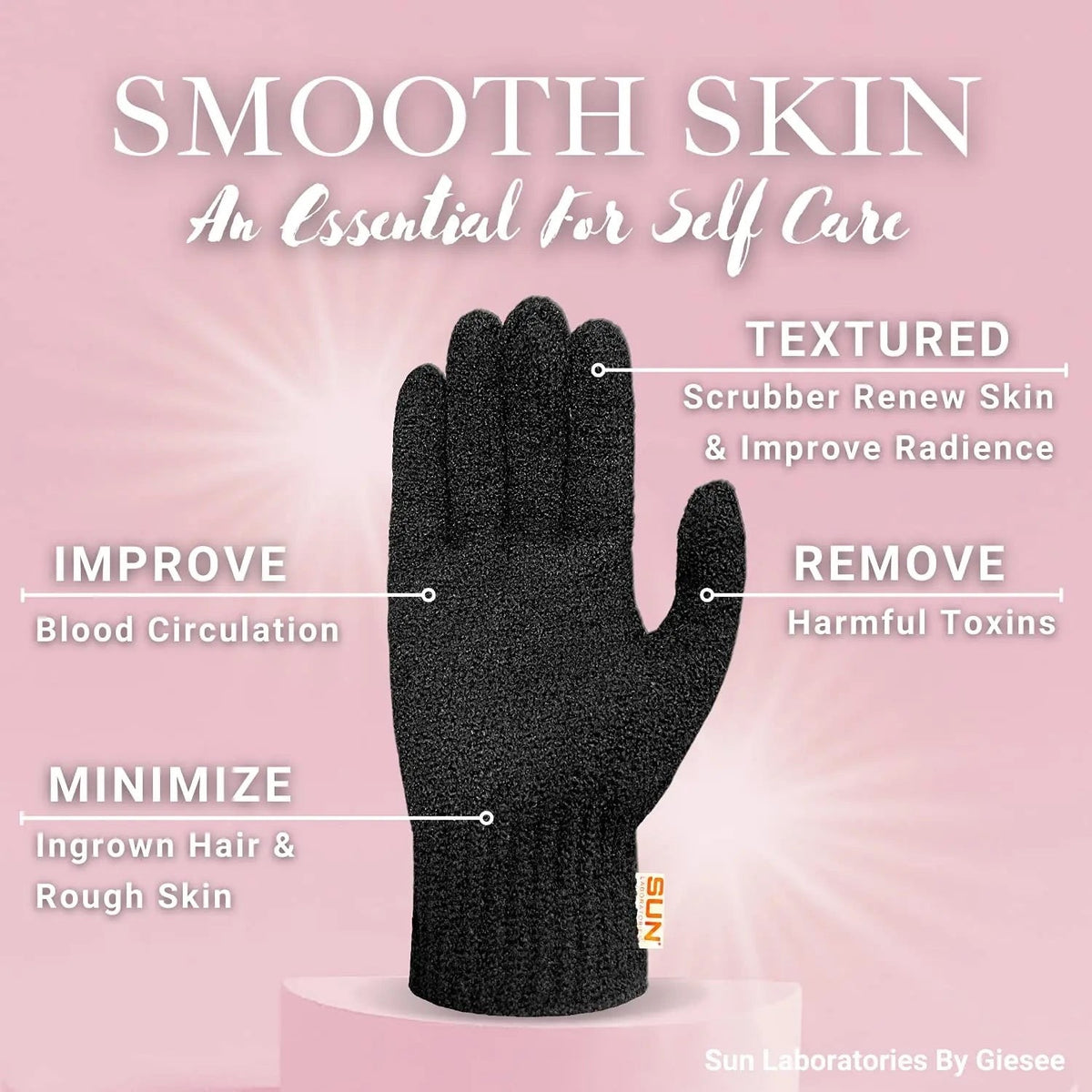 Exfoliating Body Wash Gloves for Skin Renewal and Smoothness