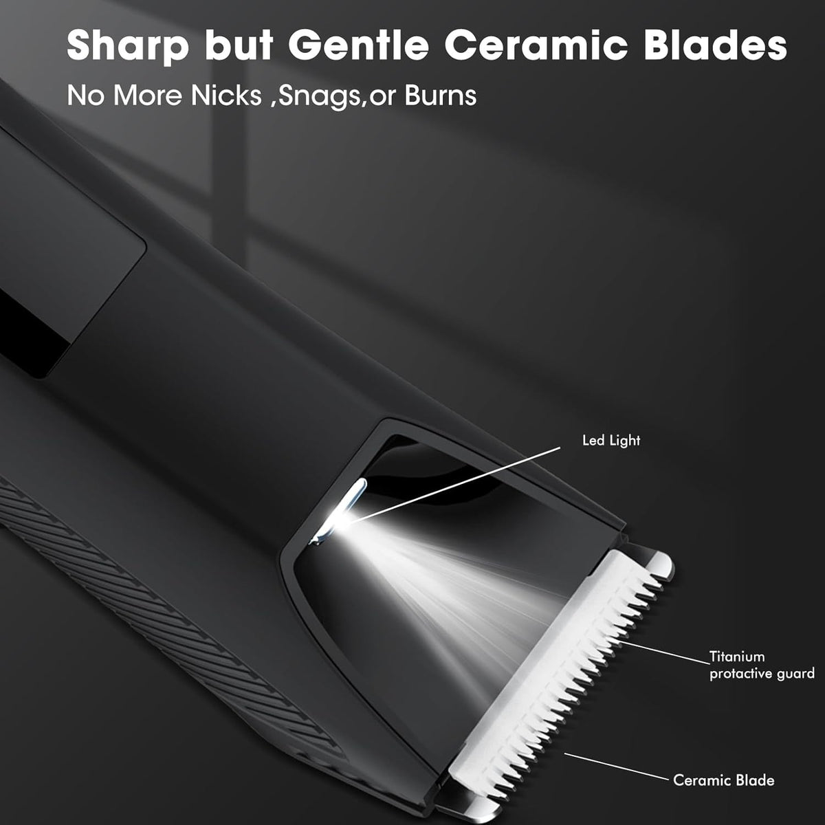 Men's 2-in-1 Body & Groin Hair Trimmer Waterproof Rechargeable Grooming Kit