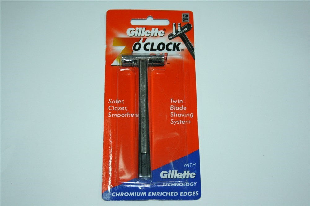 Gillette Trac II Razor Blade Refills & Handle Set - Non-Lubricant Twin Blades
