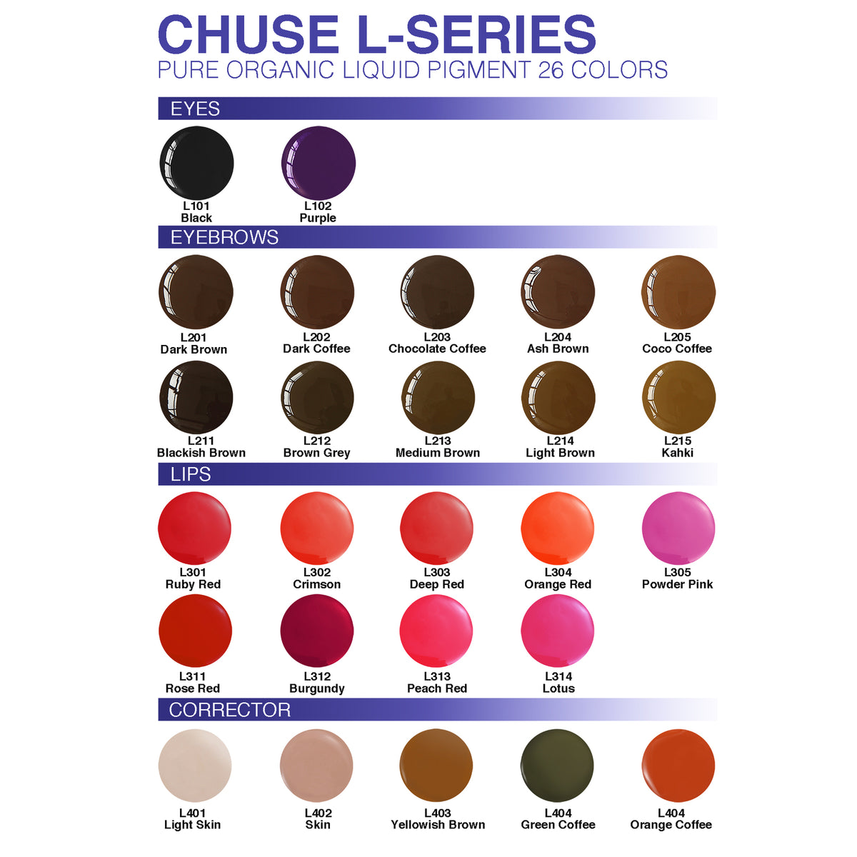 Permanent Makeup Pigment Ink Set for Eyebrow & Lip 10ml – Organic Nano Pigment