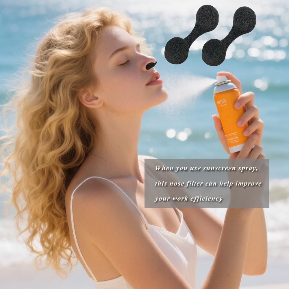 Disposable Nose Filters 30 Pieces for Spray Tanning Dust Allergies & Outdoor Use