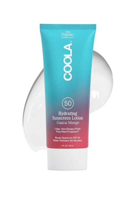 Organic Sunscreen SPF 50 Body Lotion Guava Mango 2 Pack - Hydrating & Reef-Friendly