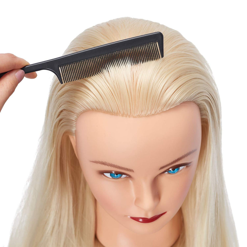Cosmetology Training Mannequin Head with 26-28 Inch Straight Hair for Students