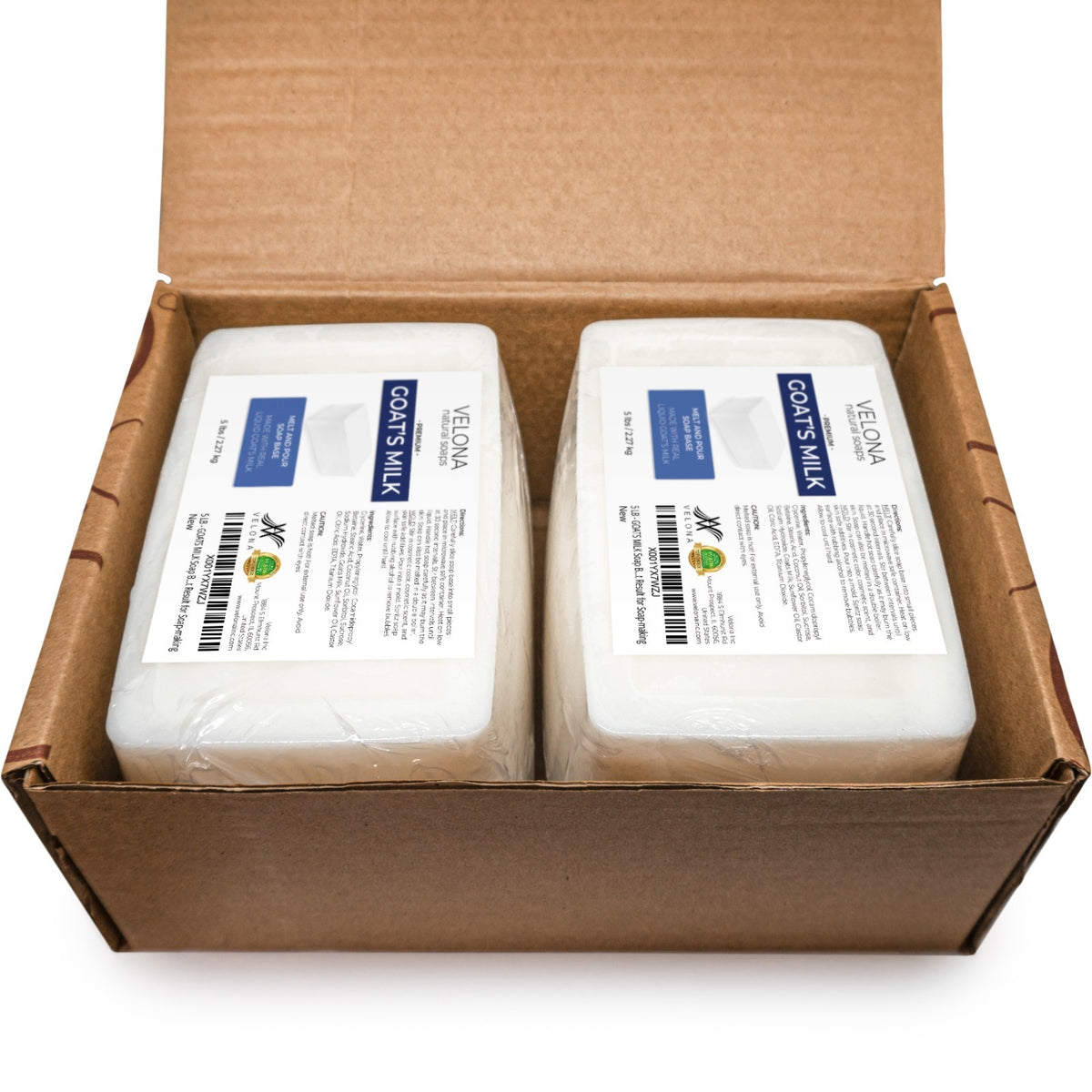 Goats Milk Soap Base - Melt and Pour, SLS/SLES Free, Multiple Sizes